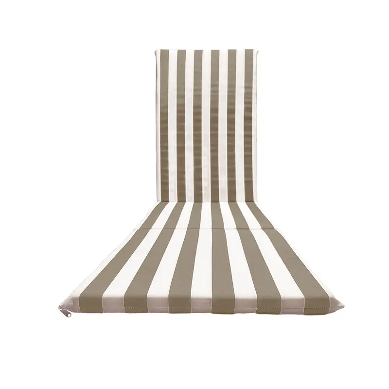 Cuscino fasciato Beige per Sdraio mare 165x50 cm - Prolunga
