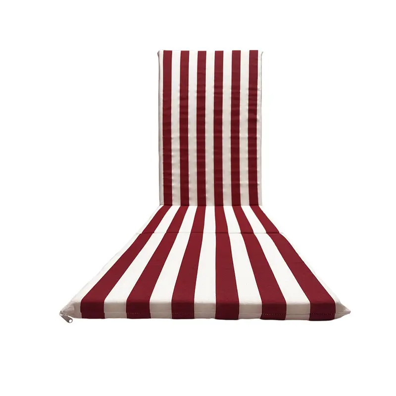 Cuscino fasciato Bordeaux per Sdraio mare 165x50 cm - Prolunga