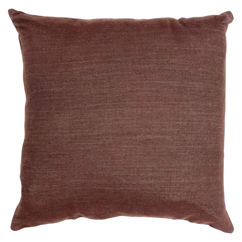 Cuscino Lana Seta bicolore Cacao ed Ecru, interno in piumino d’oca. Cod 610