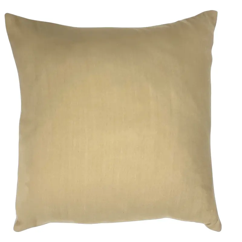Cuscino Lana Seta bicolore Champagne ed Ecru, interno in piumino d’oca. Cod 607
