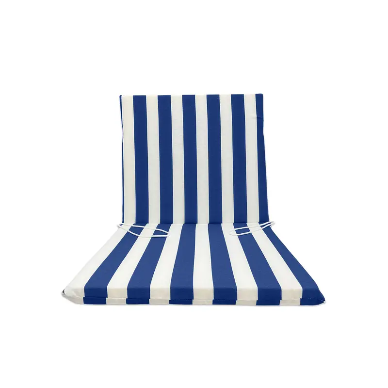 Cuscino per Sdraio Mare Schienale basso Blu - Linea Fasciato