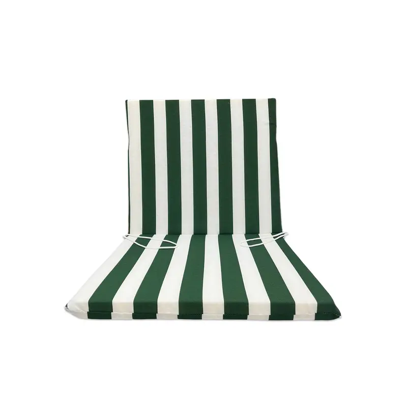 Cuscino per Sdraio Mare Schienale basso Verde - Linea Fasciato