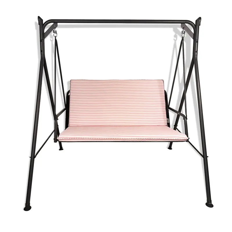 Cuscino rosa per dondolo da giardino - linea fasciato