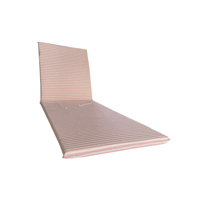 Cuscino rosa per lettino prendisole - linea fasciato