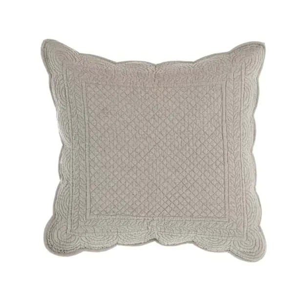 Cuscino trapuntato grigio