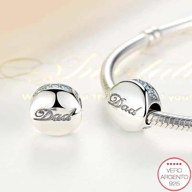 "DadCharm" - charm in argento amore di papà - IN ESCLUSIVA