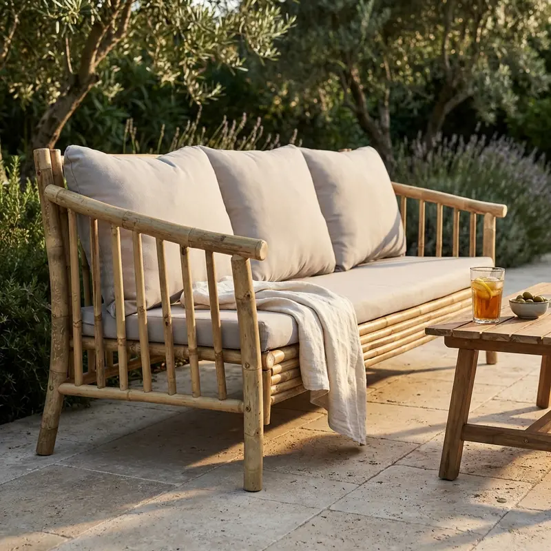 Dakar - divano da giardino in legno