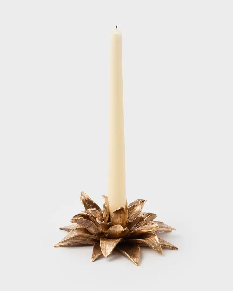 Dalia Bronze Candle Holder by Osanna Visconti, Large
