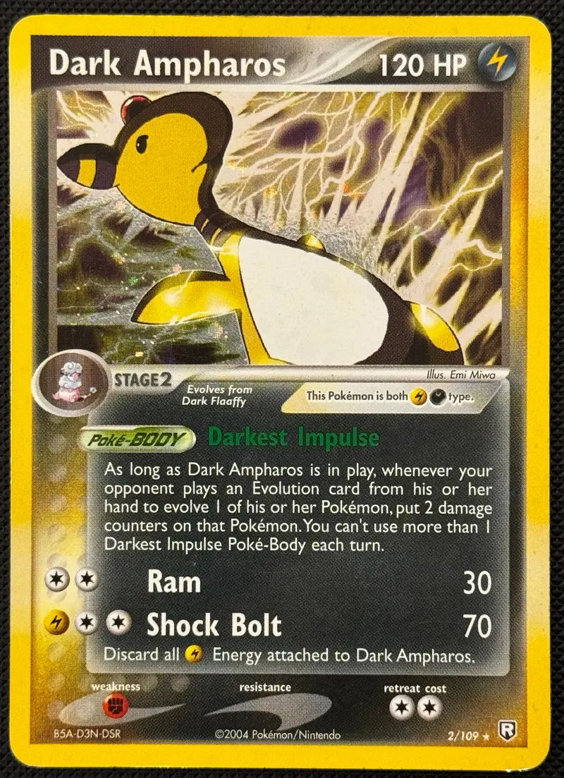 Dark Ampharos 2/109 ENG Ex Team Rocket Returns carta Pokemon