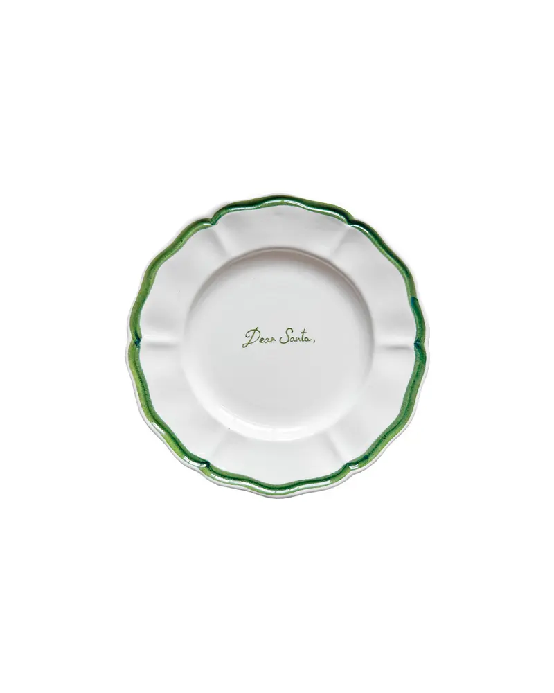 "Dear Santa" plate