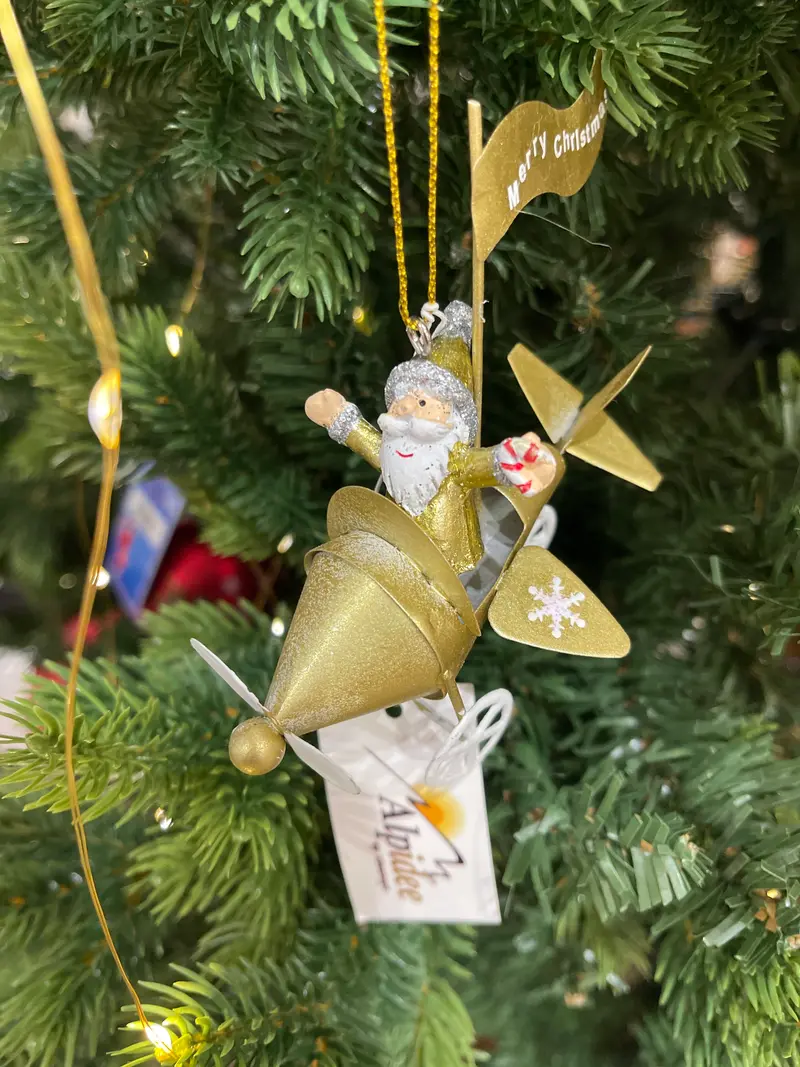 Decorazione natalizia soggetti vari in ottone e resina