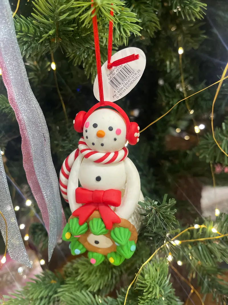 Decorazione per albero in poliargilla cm13