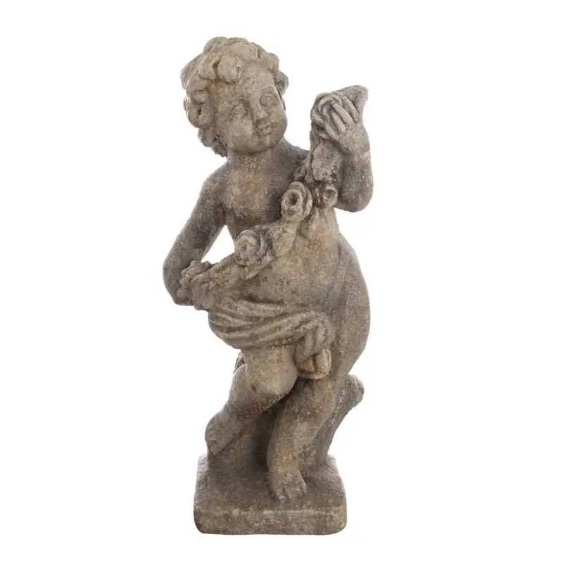 Decorazione putto con fiori