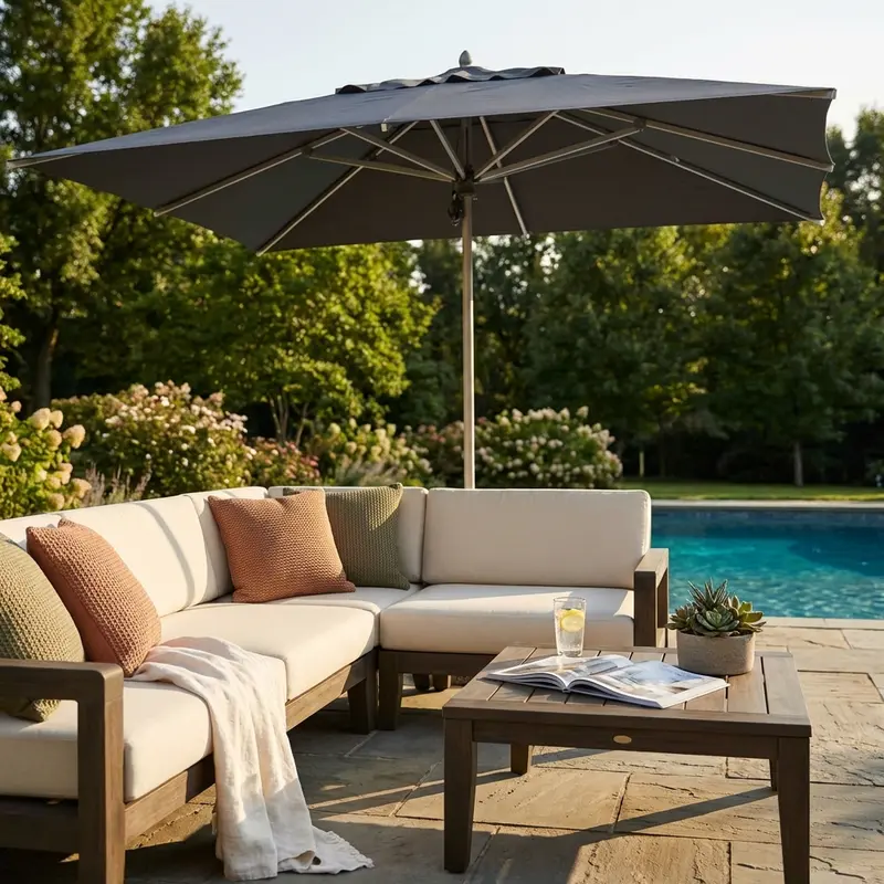 Deimos - ombrellone da giardino 3 x 4 m in alluminio