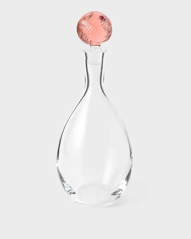 Demetra Glass Bottle Pink, Large