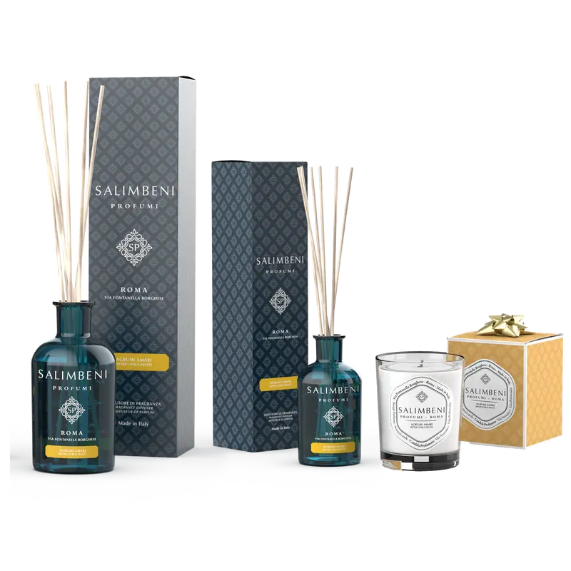 Difusor em Stick 250 ml (fragrância à sua escolha) + Difusor em Stick 100ml (na mesma fragrância)+ Vela Perfumada 190gr como TESTE GRATUITO (na mesma fragrância)