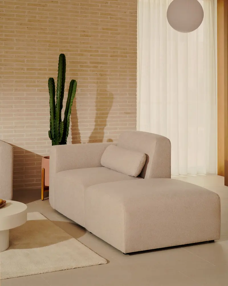 Divano modulare Neom 1 posto beige 169 cm