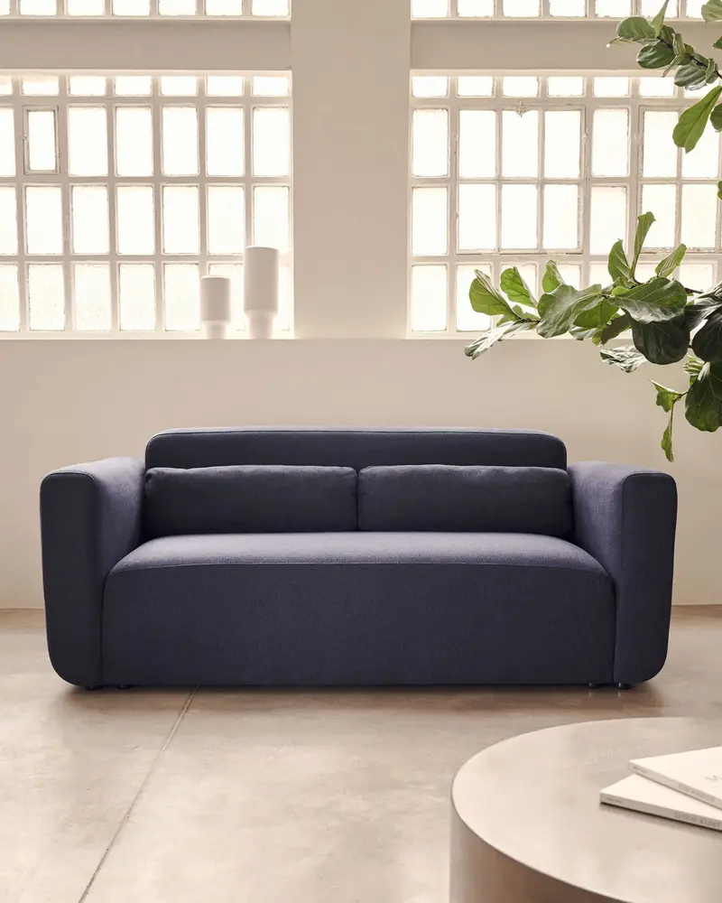 Divano modulare Neom 2 posti blu 188 cm