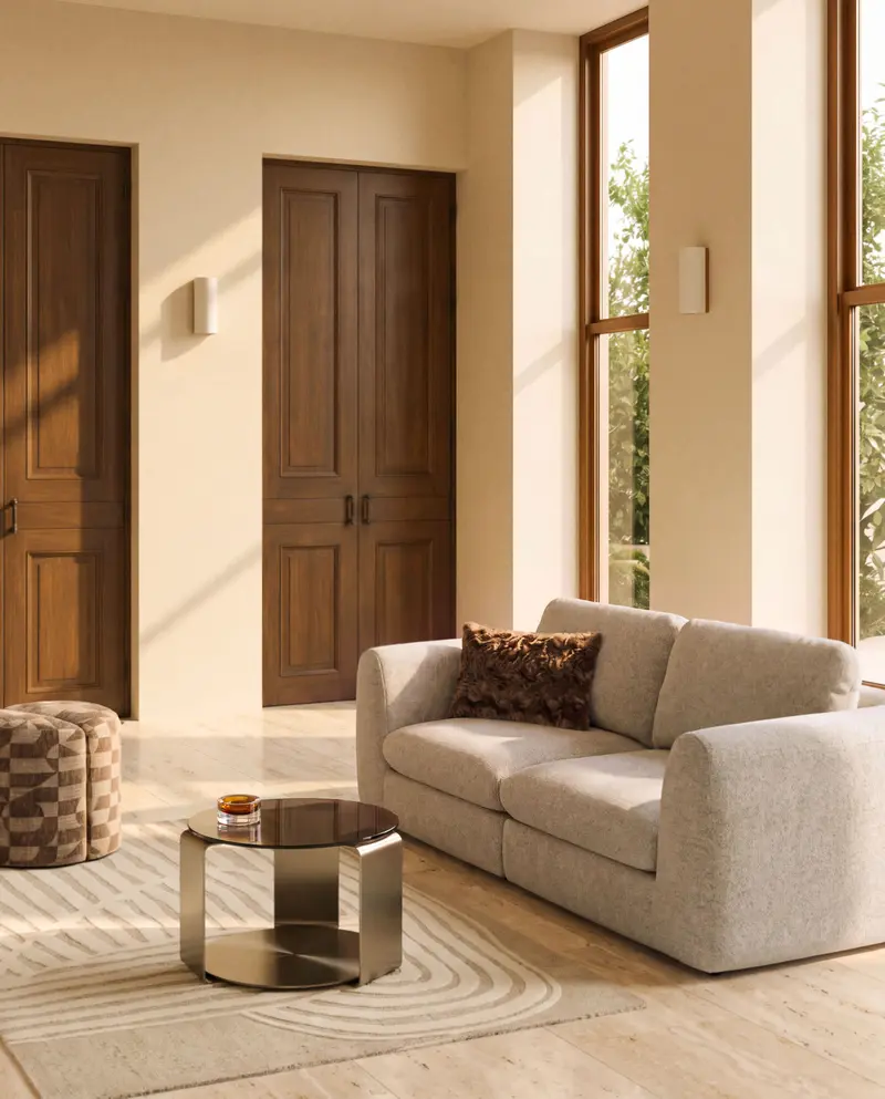 Divano Vera 3 posti beige 230 cm FSC Mix Credit