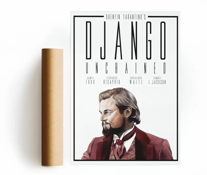 DJANGO UNCHAINED CALVIN CANDIE STAMPA D'ARTE