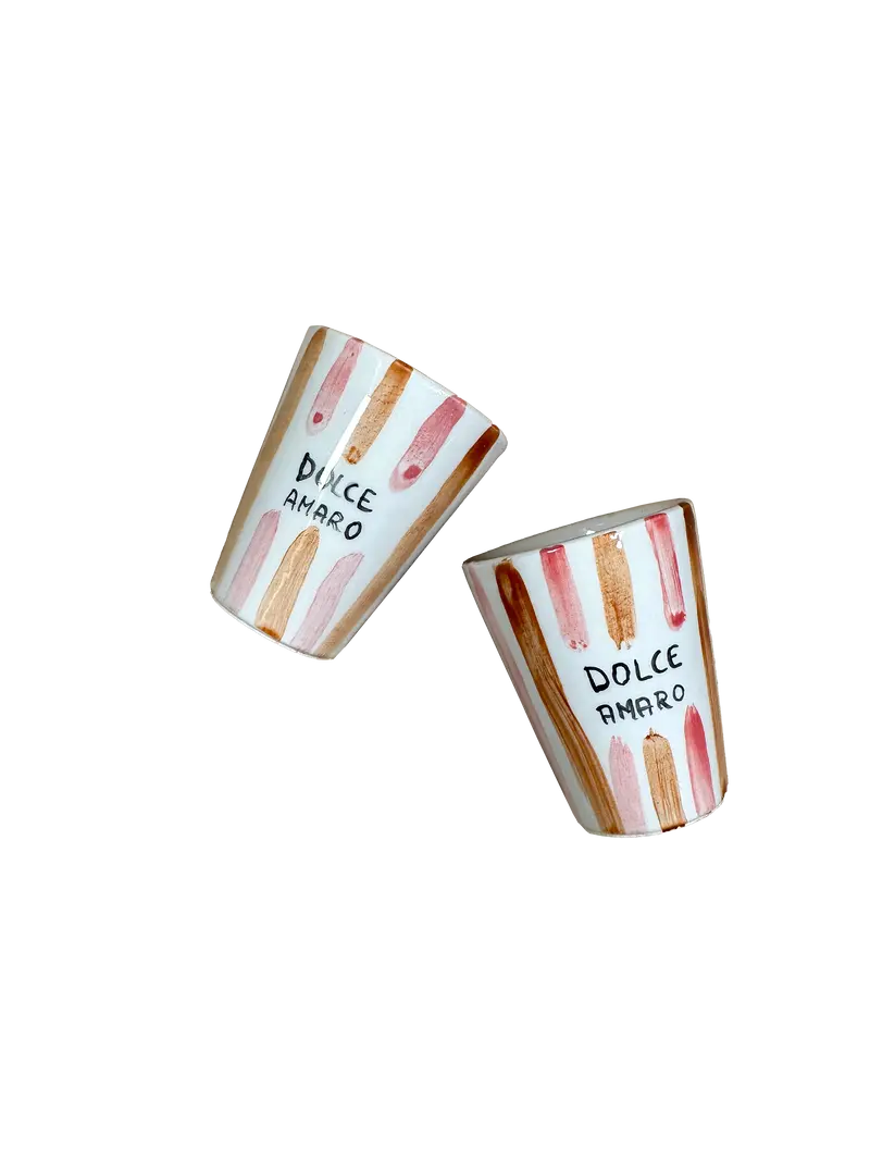 "Dolce Amaro" Shot Glasses - Set of 2