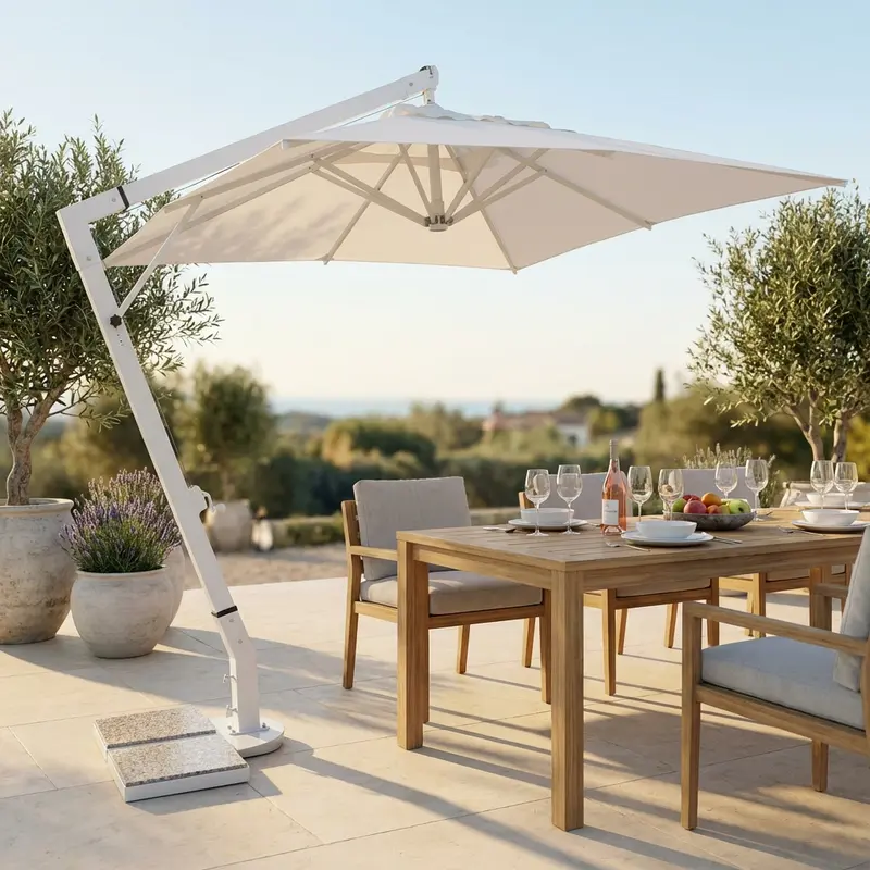 Doride - ombrellone laterale bianco 3 x 4 m