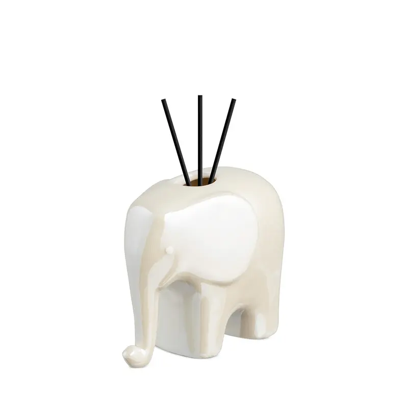 Elefante Profumatore 7x7 Bianco Perla