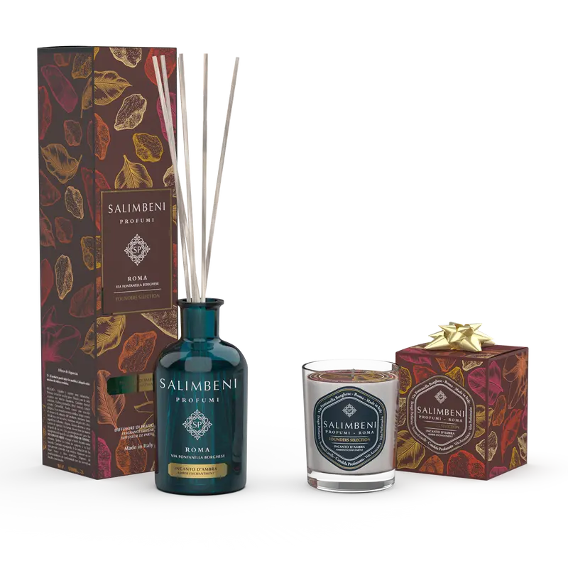 Encanto de Âmbar 250 ml + Vela Perfumada de Encanto de Âmbar em OFERTA