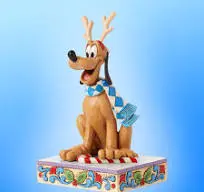 ENESCO "DASHING REIN- DOG" FIGURINA NATALIZIA DI PLUTO