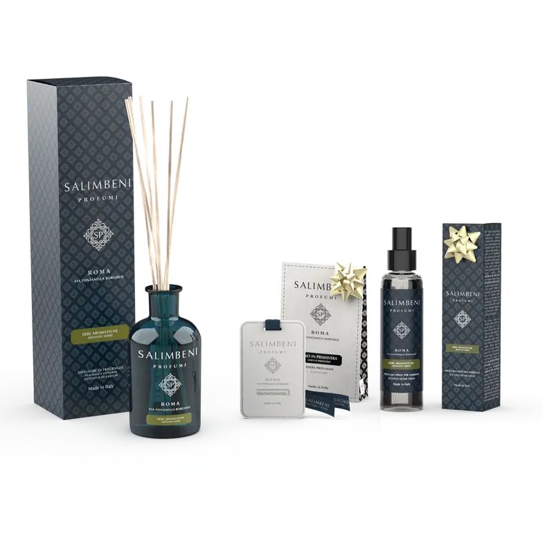Ervas Aromáticas 250ml + Cartões Perfumados para o Guarda Roupa (3 pcs) como TESTE GRATUITO + Perfume Room Spray 150 ml - Ervas Aromáticas como TESTE GRATUITO
