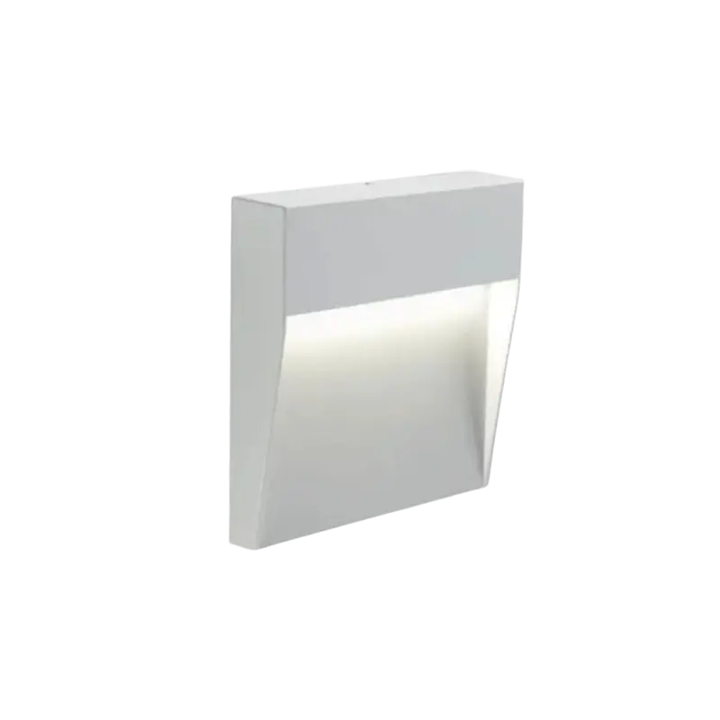 Faretto Sovil da Esterno a semi incasso a Led Geo Square Bianco