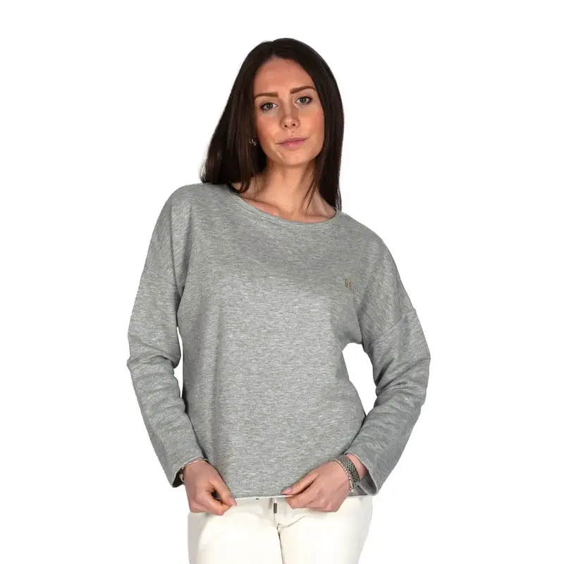 Felpa donna modello oversize in cotone leggero | G