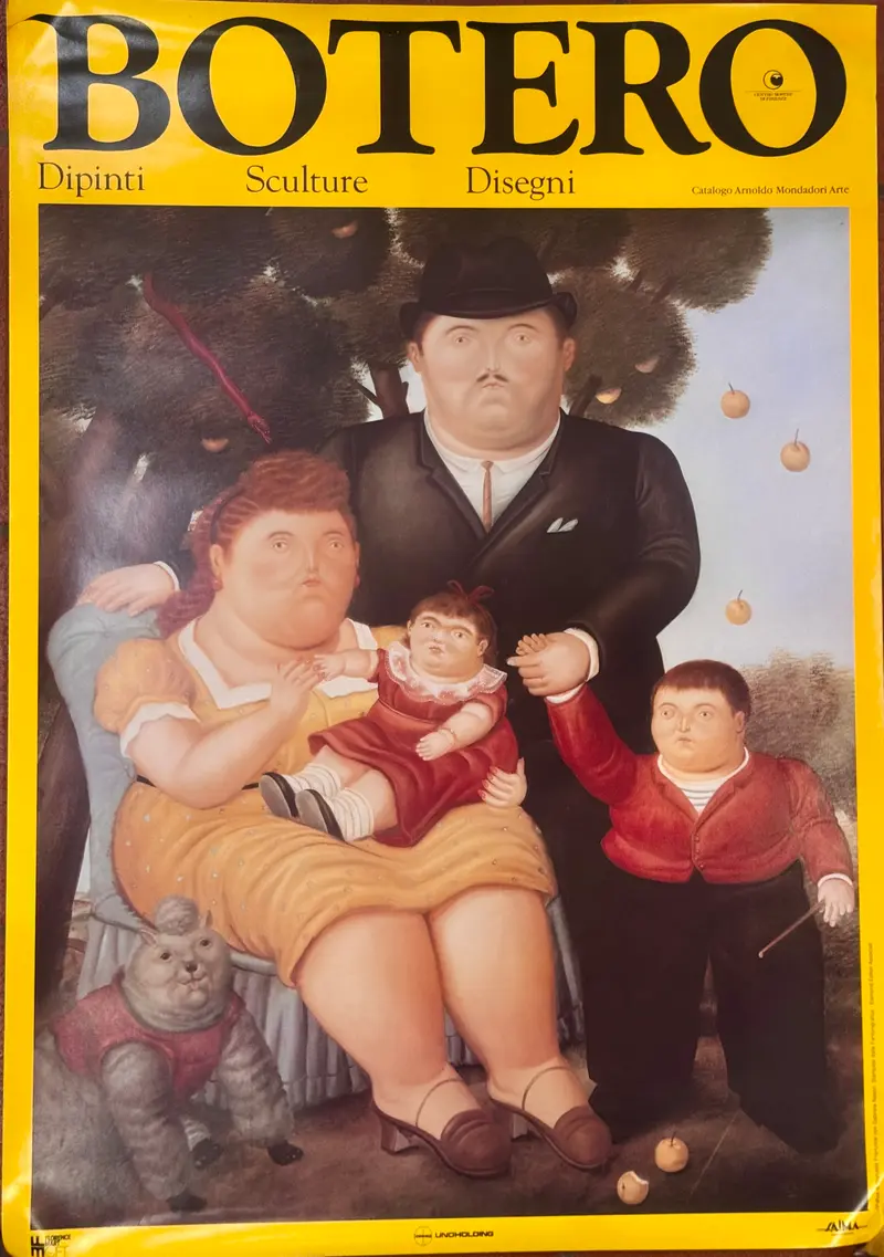 Fernando Botero – “Quadro di famiglia" – stampa offset – 1991