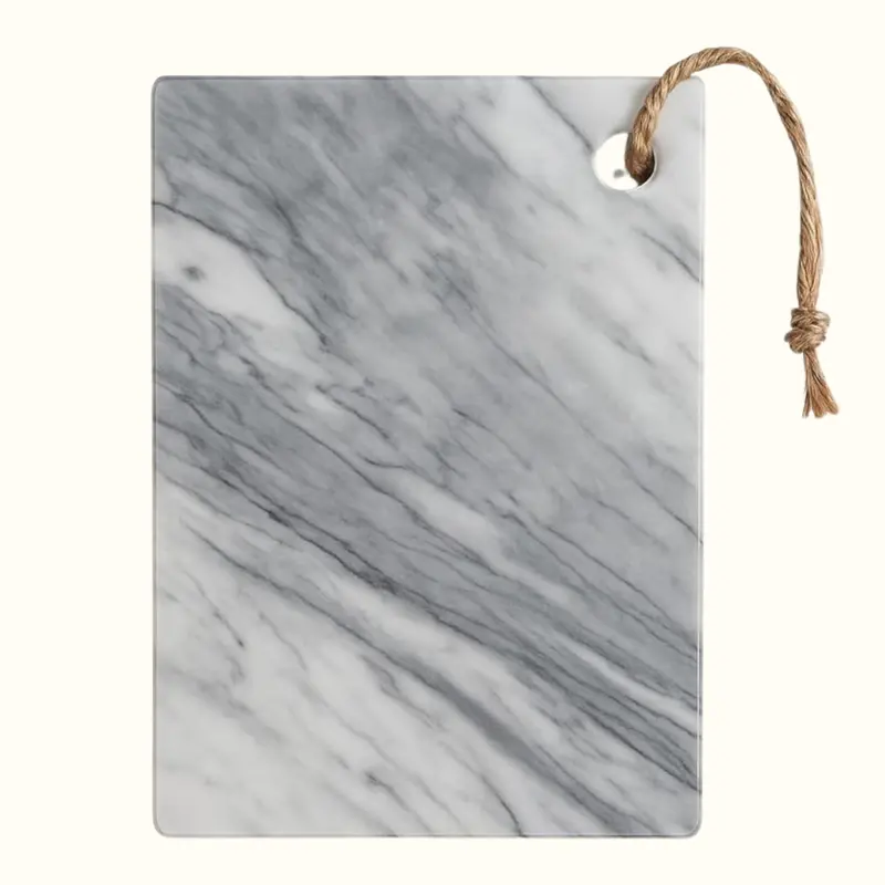 Filo Veined Carrara Marble Serving Board 30×20 cm