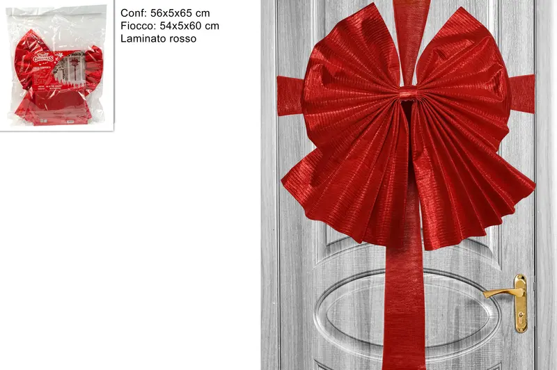 FIOCCO PER PORTA INGRESSO LAMINATO ROSSO