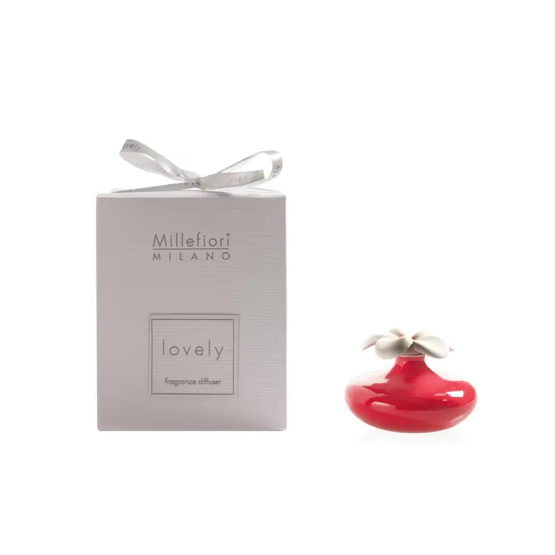 FIORE PICCOLO ROSSO -Millefiori Milano- Diffusore in Ceramica