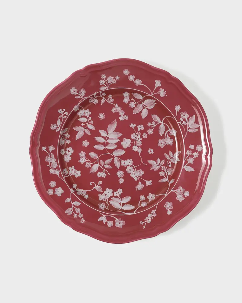 Floral Dinner Plate Magenta by Ginori 1735