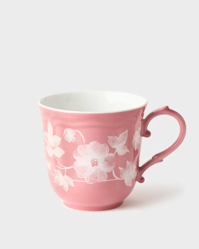 Floral Mug Pink by Ginori 1735