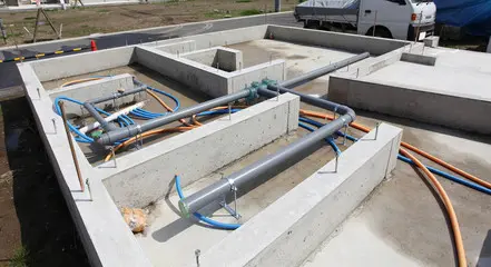 FONDAZIONI COMPLETE D'IMPIANTI PER CASE IN LEGNO BGR-95623145-32658