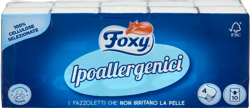 FORMATO RISPARMIIO foxy fazzoletti ipoalergenici 25 CONFEZIONI