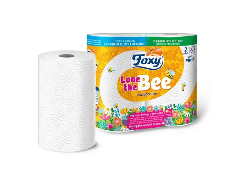 FOXY Asciugatutto Love The Bee - 20 ROTOLI