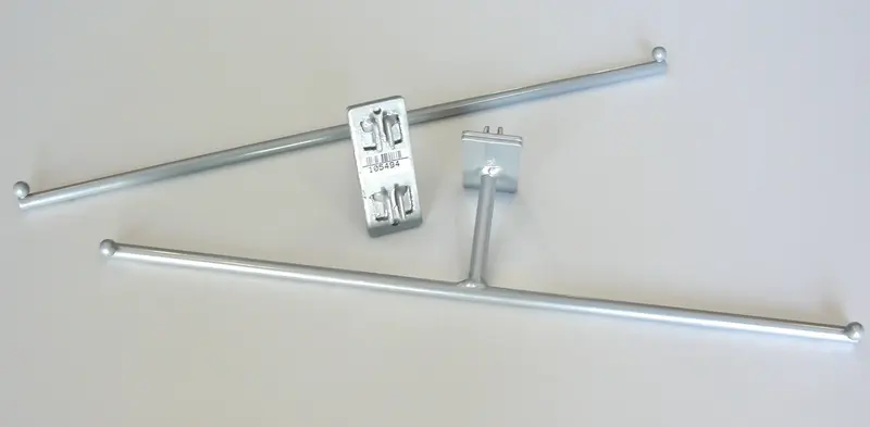 GANCIO A T X ABBIGLIAMENTO AGGANCIO A 4 DENTI P50MM GRIGIO ALLUMINIO