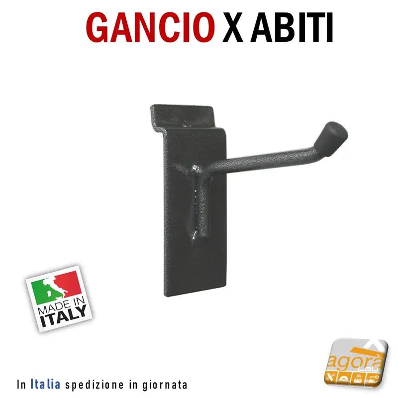 GANCIO PORTABLISTER Ø8x80mm IN FILO X DOGATO ATTREZZATURA NEGOZIO ESPOSITORI