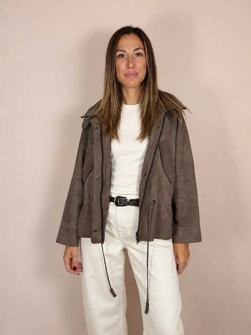GIACCA SUEDE COULISSE