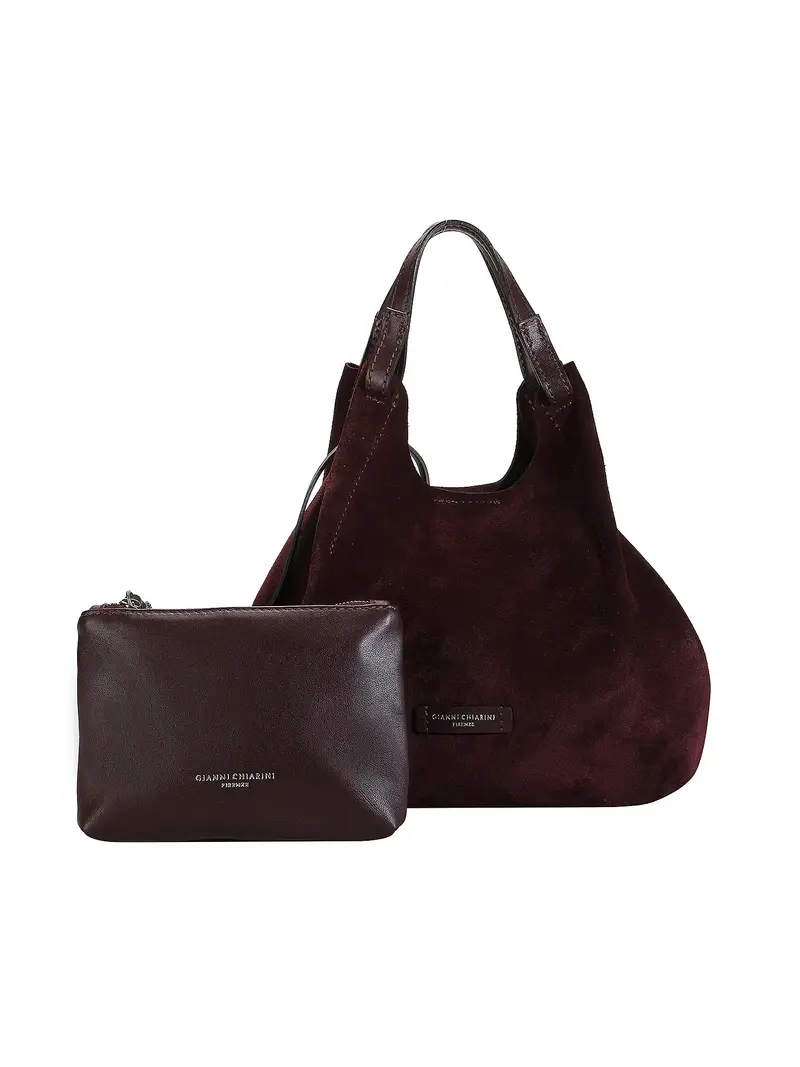 GIANNI CHIARINI - Borsa Dua Media Camoscio - Amarone