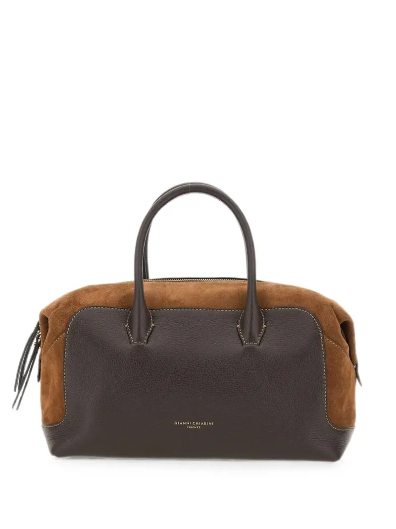 GIANNI CHIARINI - Borsa Tote Gemma L - Espresso Cognac