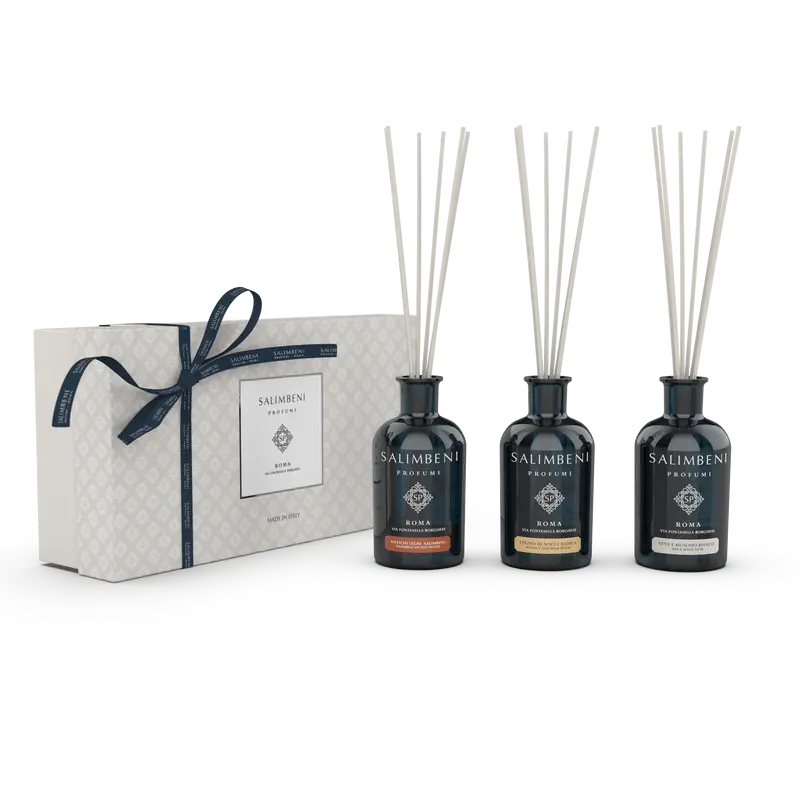 Gift Box três Difusores em Stick de 100 ml (FRAGRÂNCIAS MISTAS À ESCOLHA)