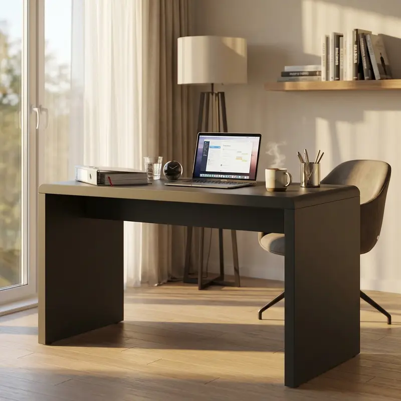 Ginevra - scrivania in mdf nero