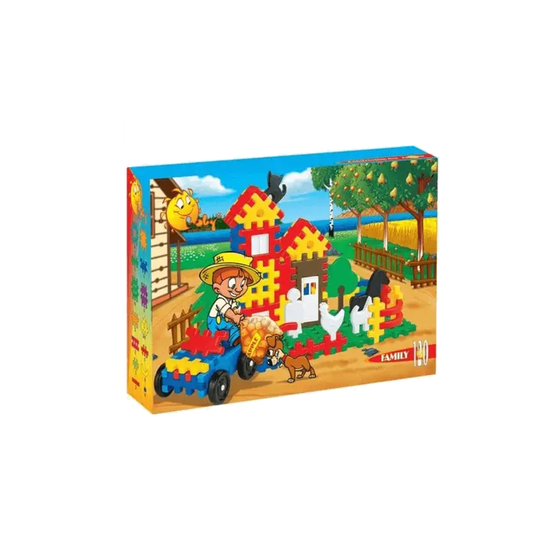 Giocattoli Polesie - Edilizia trampoliere Family Set in a Box (120 pz)