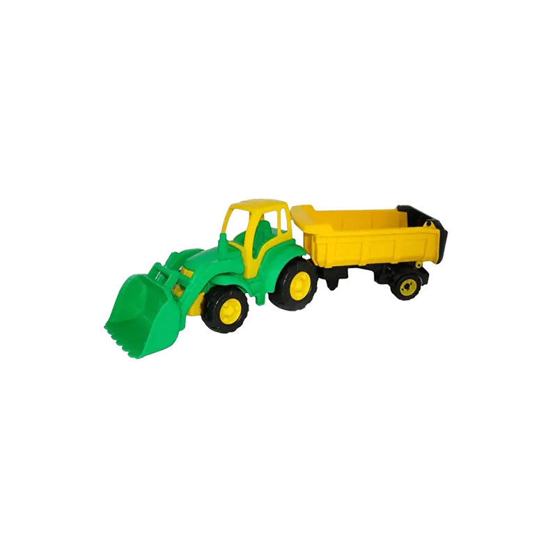 Giocattoli Polesie - Trattore con caricatori Frontali e Tipping Trailer